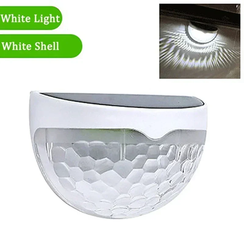super-cheese Solar-Zaunleuchte für den Außenbereich, wasserdichte Wandleuchten, Garten-Energie-Licht, Girlande-Dekoration, LED für Garten, Stufe, Terrasse, Treppen, 1–24 Stück 3