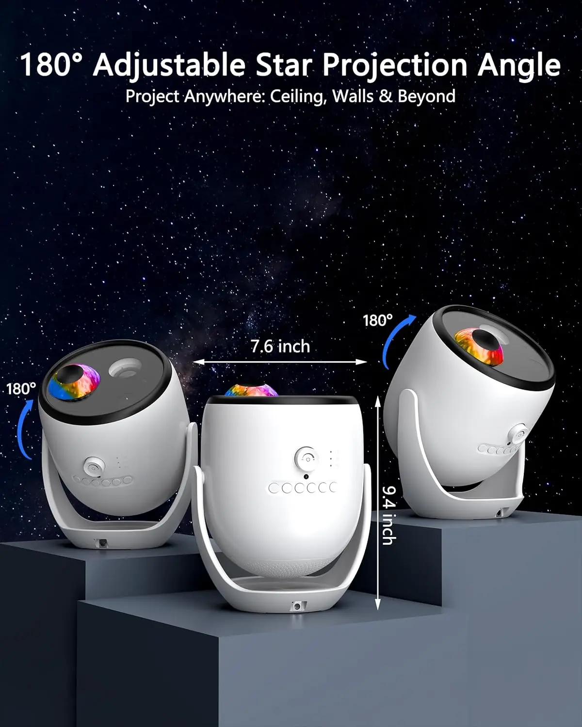 Smart LED Home Planetarium Light 4 in 1 Galaxy Children's Starry Sky Night Light Projector, Remote Control Dimmable Light