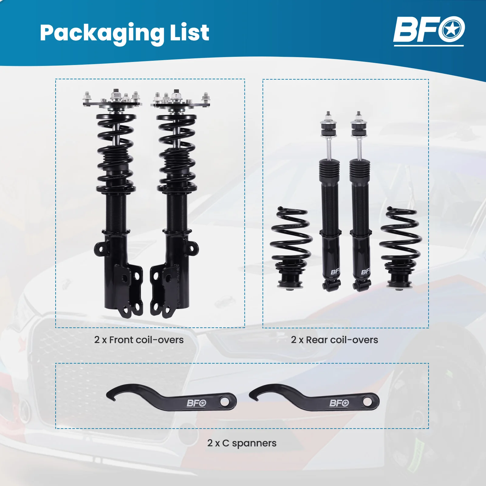 

Coilovers Shock For Scion TC 2011-2016 AGT20 Suspension Lowering Kit