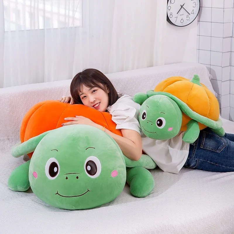 

Kawaii Plush Toy Cute Pumpkin Turtle Stuffed Doll Funny Cuddly Pillow for Kids Birthday Gift for Girls Soft Plushie Animal Toy