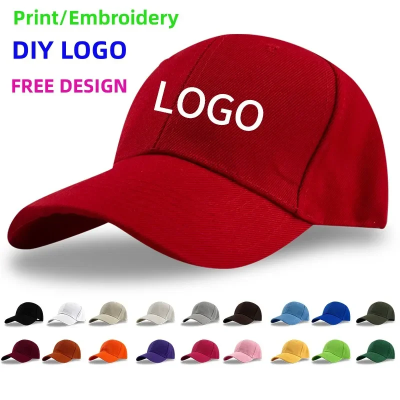 

Adult Custom Print Embroidered Baseball Cap Unisex Design Logo Snapback Trucker Hat for Outdoor Summer Sun Protection