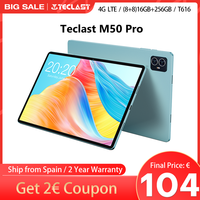 Teclast M50 Pro, Android 13 tablet PC, UNISOC T616 10,1 inch, eight core, 1920x1200 FHD, (8GB + 8GB)Max.16GB RAM, ROM 256GB, 4G network, Dual Wifi, 6000mAh