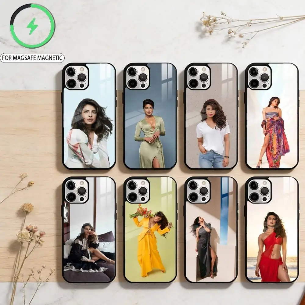 

Чехол для телефона Priyanka Chopra Jonas для iPhone 17, 16, 15, 14, 13, 12, 11 Plus, Pro Max, магнитный, для беспроводной зарядки Magsafe