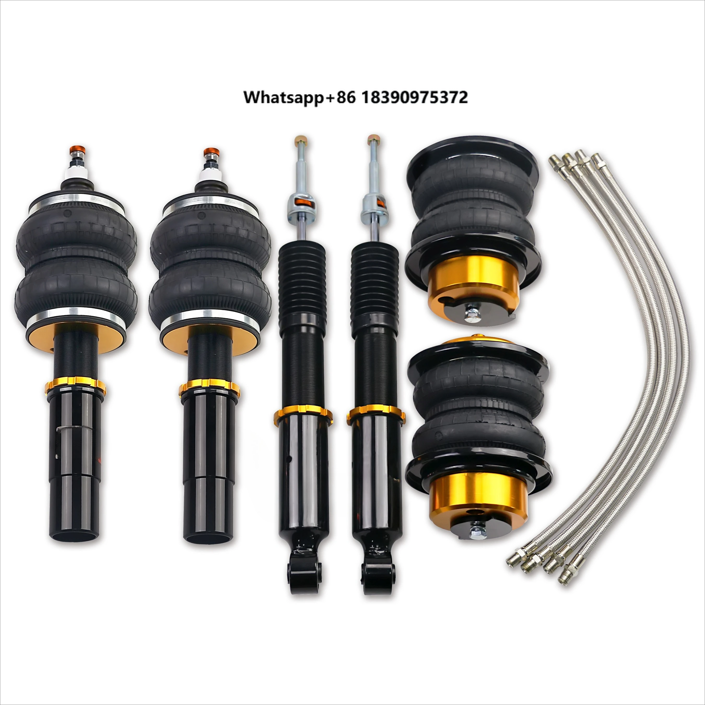 30 Steps Adjustable Coilover Shock Absorber Air Suspension System Kit