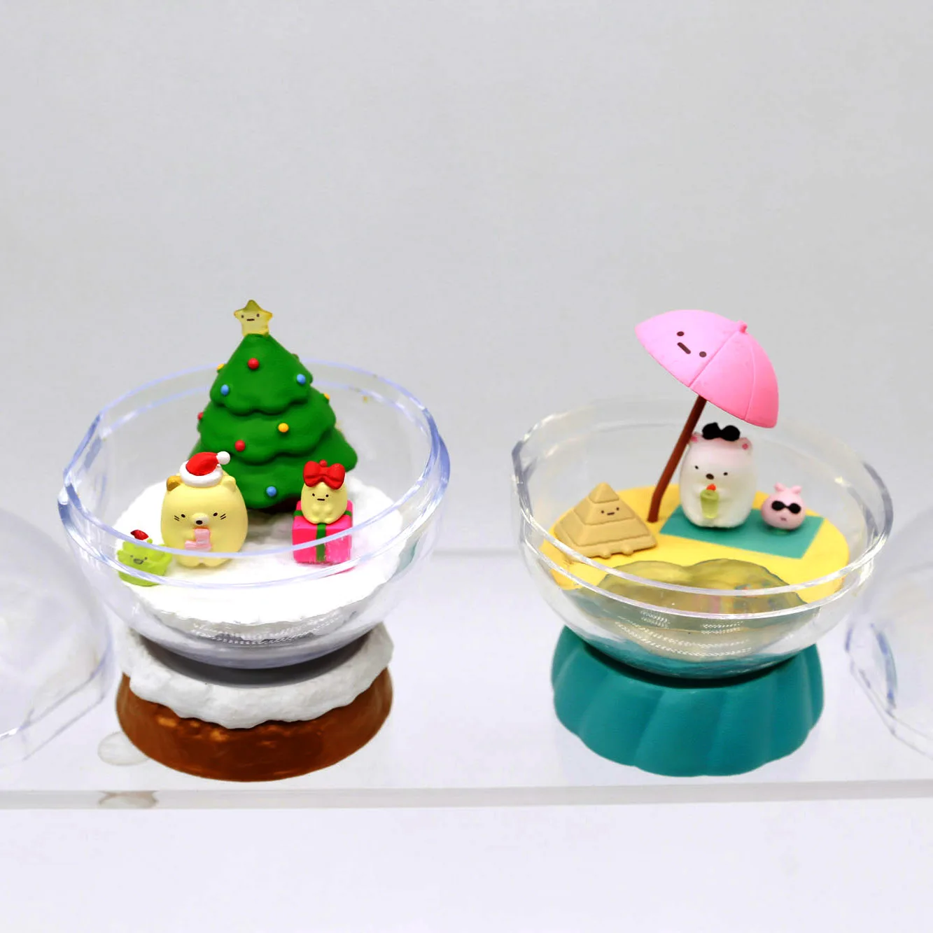 RE-MENT Sumikko Gurashi Miniature Sumikkogurashi Four Seasons Terrarium Scene Props  Table Decoration Blind Box Kids Gifts