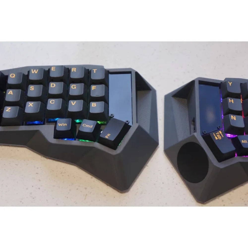 Corne Wireless Touch Split Keyboard Side Touchpad Zmk Firmware Bluetooth Dual-mode OLED Screen RGB Lighting Ergonomics Accessory