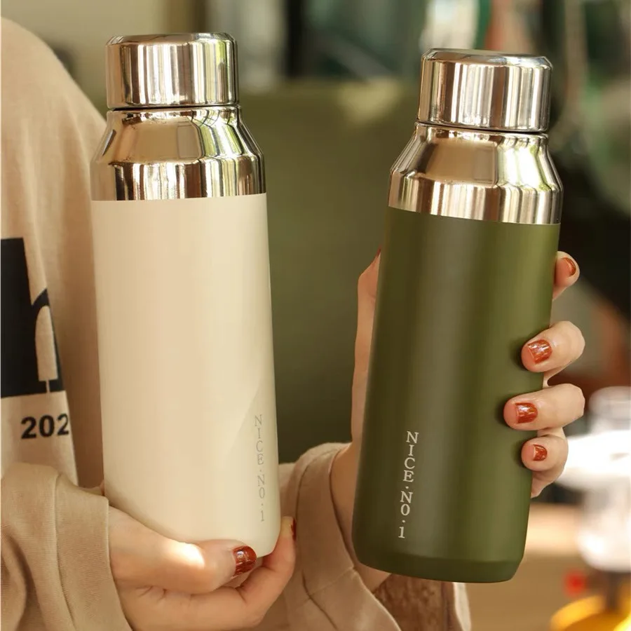 

400ml Stainless Steel Vacuum Flasks Insulated Water Bottle Keep Cold and Hot Portable Thermos Bottle for Coffee Tea Thermal Mug
