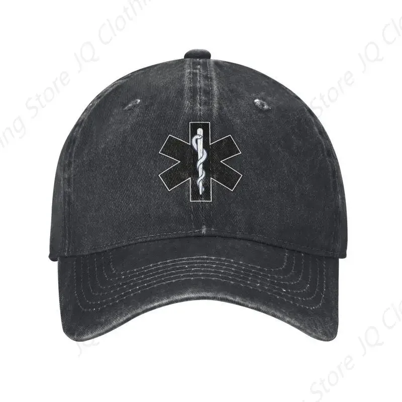 Custom  Of Life Baseball Cap Cotton Breathable Emt Emergency Medical Symbol Dad Hat Sun Protection Snapback Caps