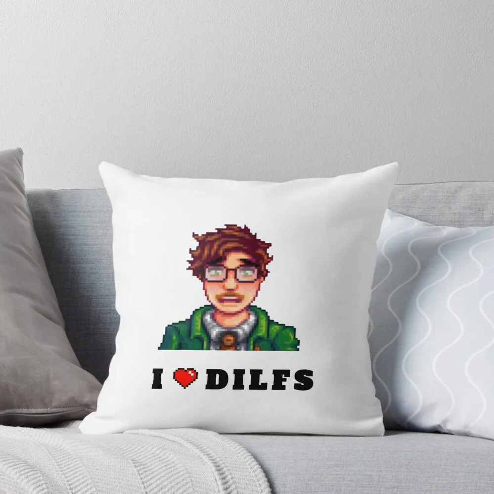 

harvey is a DILF stardew valley Throw Pillow Covers For Sofas Pillow Decor luxury decor pillows decor home pillow