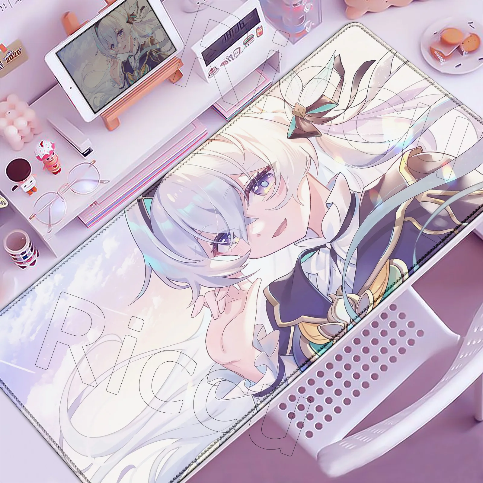 

Many Wallpaper Honkai Star Rail Firefly Mouse Pad 900x400mm Mousepad Rubber Mouse Gaming Desk Mat Non-slip Gaming PC Accessories