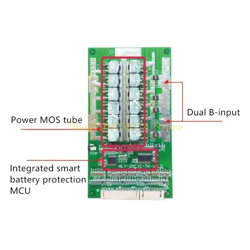 Compact Lithium- Battery for Protection Battery for Protection Board with Balancing 16S 60V 45A Used for Electric S Top Sale
