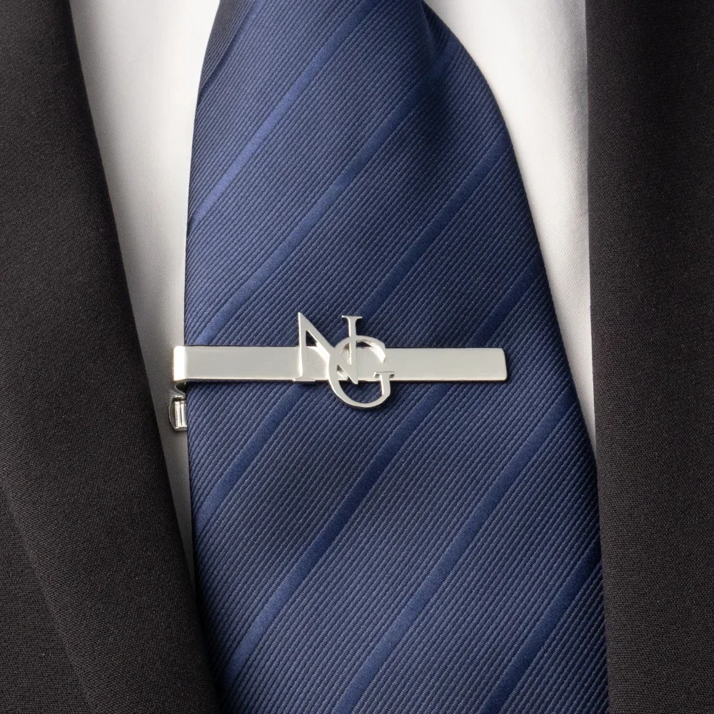 Tie Clip Set - Spersonalizowany zestaw do koszuli ze stali
