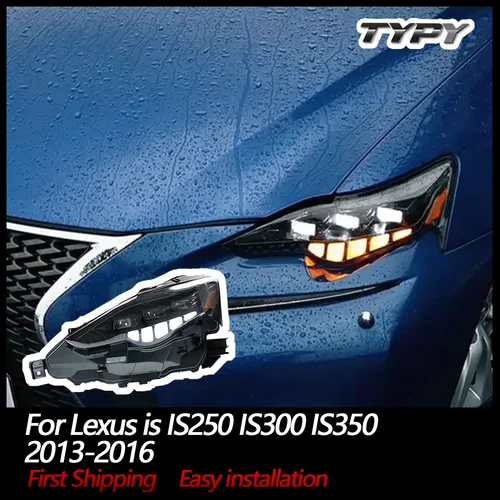 Lexus 용 TYPY 자동차 조명은 IS250 IS300 IS350 LED 헤드 라이트 2013-2016 주간 주행 등 플러그 앤 플레이 자동차 액세서리입니다.
