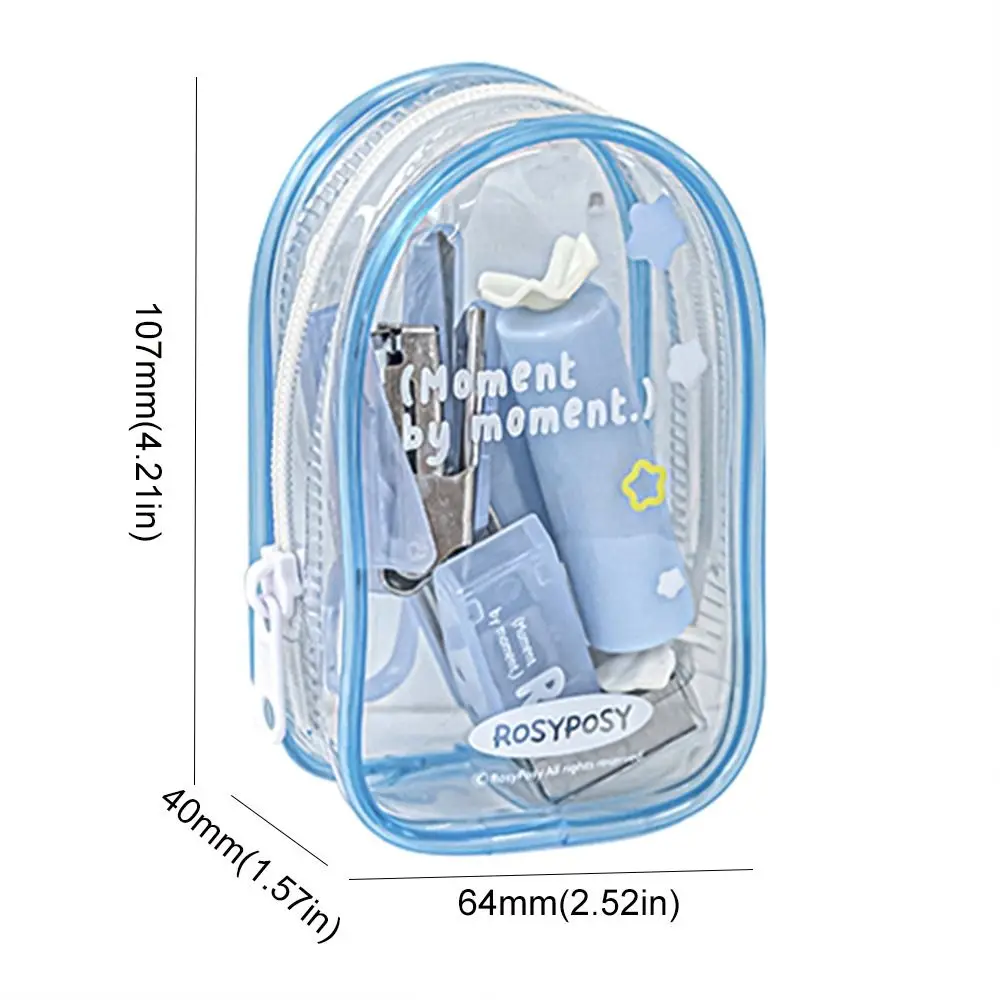 Stationery Portable Mini Punch Stapler Kit INS DIY Crafts Scrapbook Tools Set Handcraft Punch Machine Kit Binding Tool