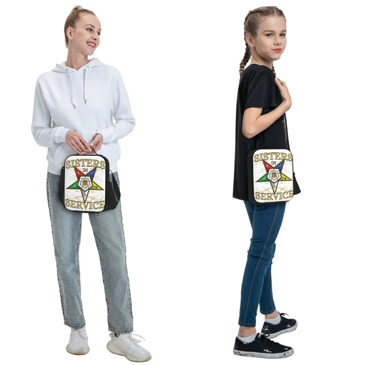 OES شعار أمر النجمة الشرقية معزول حقيبة الغداء للنساء الاطفال مانعة للتسرب صناديق الطعام صندوق غداء حراري حمل