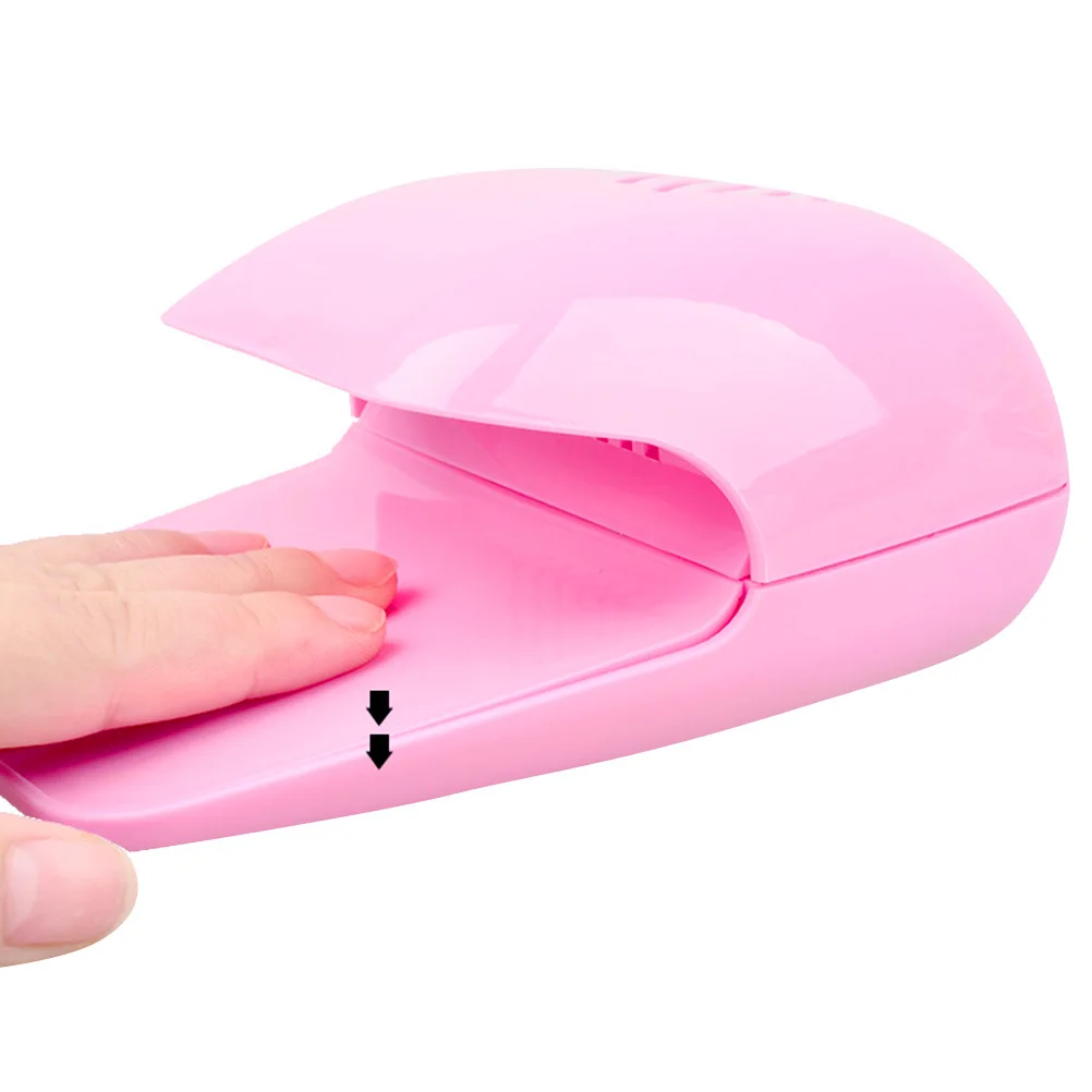 

Mini Nail Dryer Fan Touch Type Professional Pink Tool for Environmental Plastic Material Nail Dryer