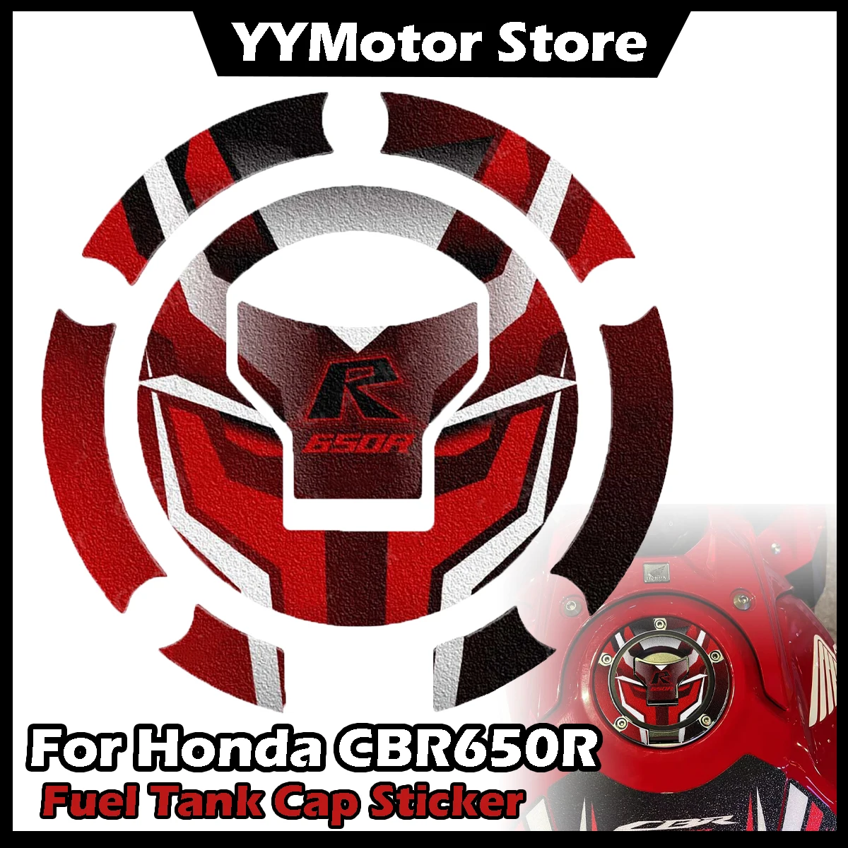

For Honda CBR650R CB650R 3M Frosted Matte Motorcycle Fuel Tank Cap Stickers Moto Gas Tank Cover Protect Decor Decal Accessories