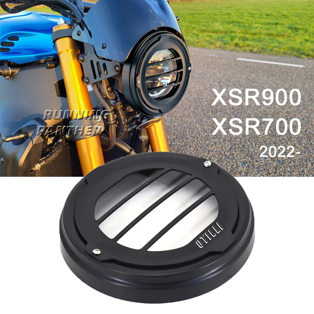 

LED Protection New Motorcycle Headlight Protector Grill Light Lamp Cover Front For Yamaha XSR900 / XSR700 2022- 2023 2024 2025