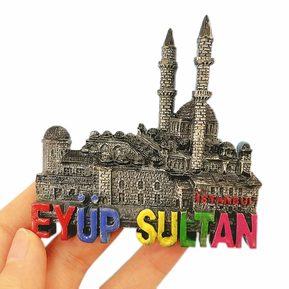 Turkey Kemer & Çeşme Combo 3D Fridge Magnet Set, Resin Mediterranean & Aegean Coastal Souvenir