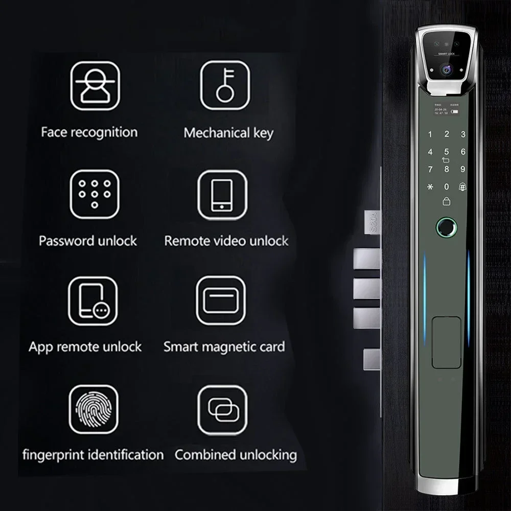 Elock ES262D electric door password lock digital electronic door lock 3D Face recognition wifi camera smart lock