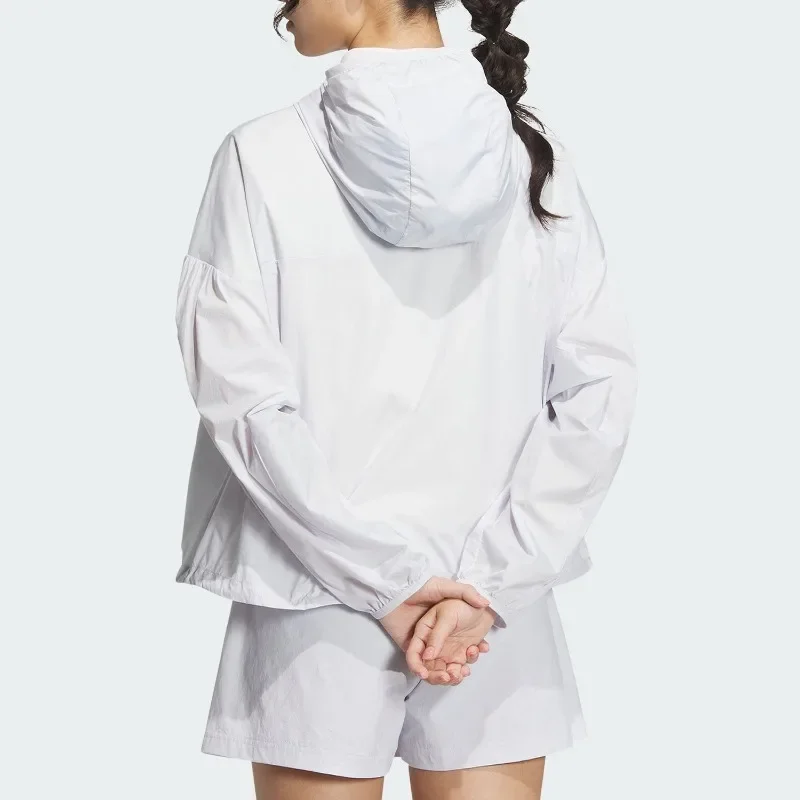 adidas Woven Longline Windbreaker Spring Oversized Layer Walking Daily Travel Outer CoatIM8835 1PCS