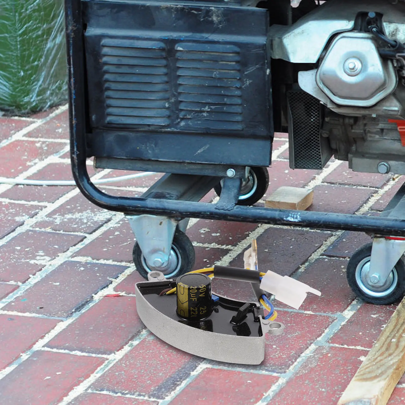 

Aluminum Housing Regulator For 2Kw Generators Automatic Avr Rectifier Board Half 2Kw Voltage Regulator Moon Design Black