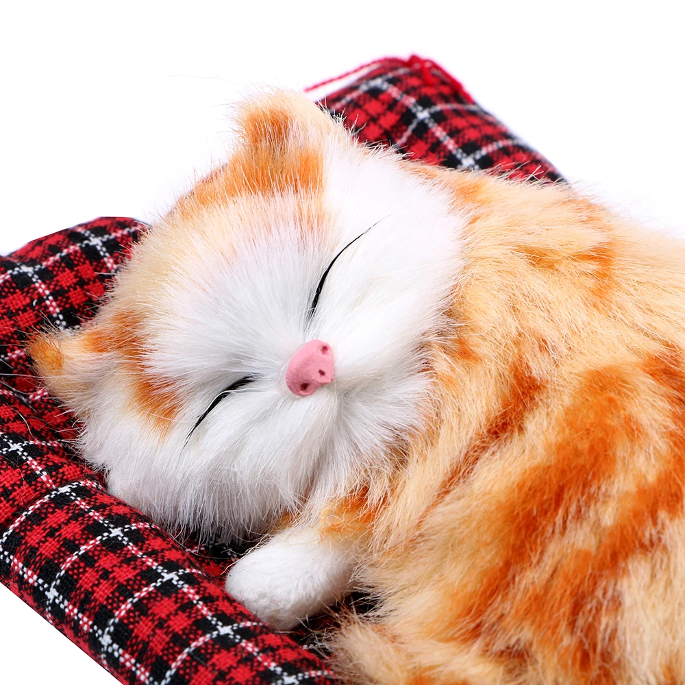 Lovely Plush Kittens Doll Toy Car-styling Car Ornaments Dashboard Decoration Home Decoration Cute activated carbon