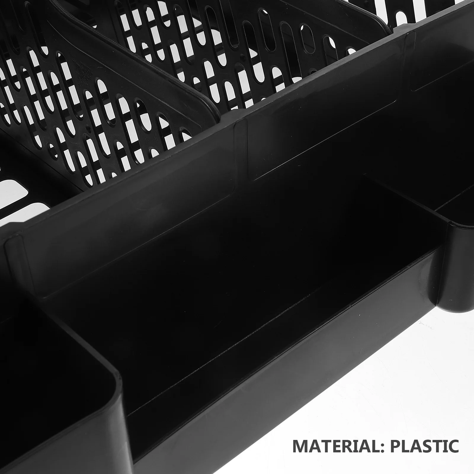 1 Set Plastic Cubbyhole Desktop Document Storage Rack Organizer For Files Folders Letters Multi-Grid File Holder Stand Book