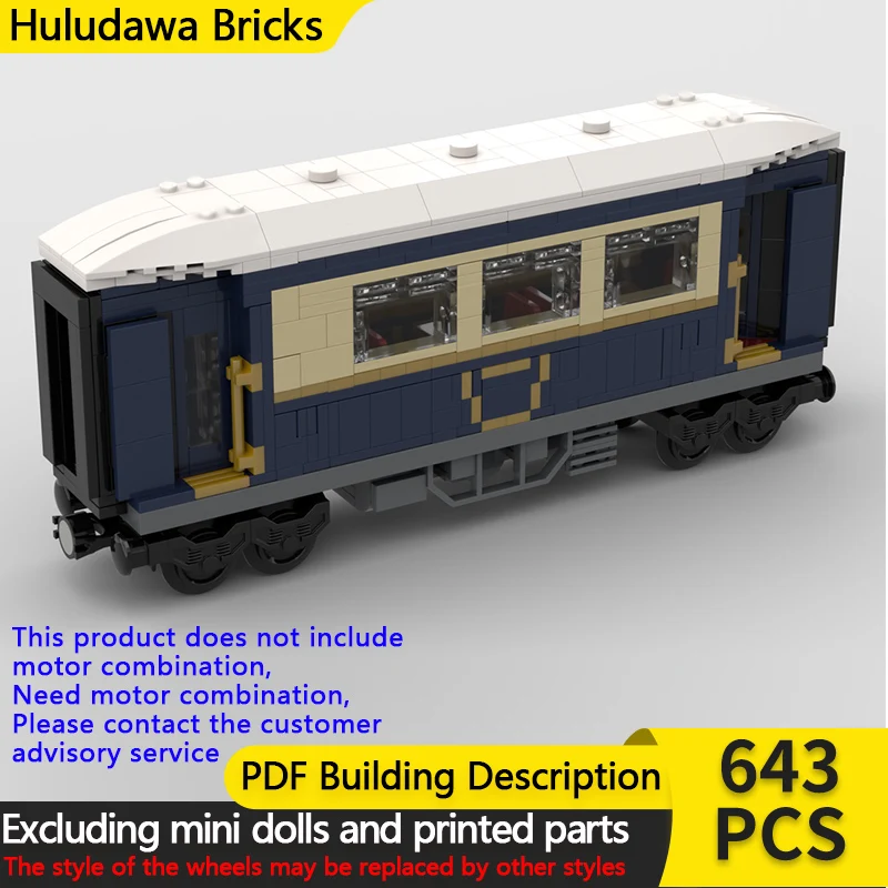 

Модель городской автомобиль MOC, строительные кирпичи, железнодорожный экспресс-поезд, вагон, модульная технология, детские праздничные подарки, сборка игрушек, костюм