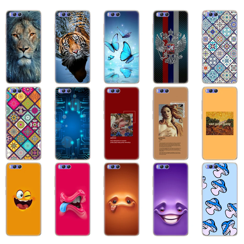 For xiaomi Mi Note 3 Case Cover TPU Silicone Soft Shell For xiaomi Mi Note3 printing protective coque Bumper Funda Etui