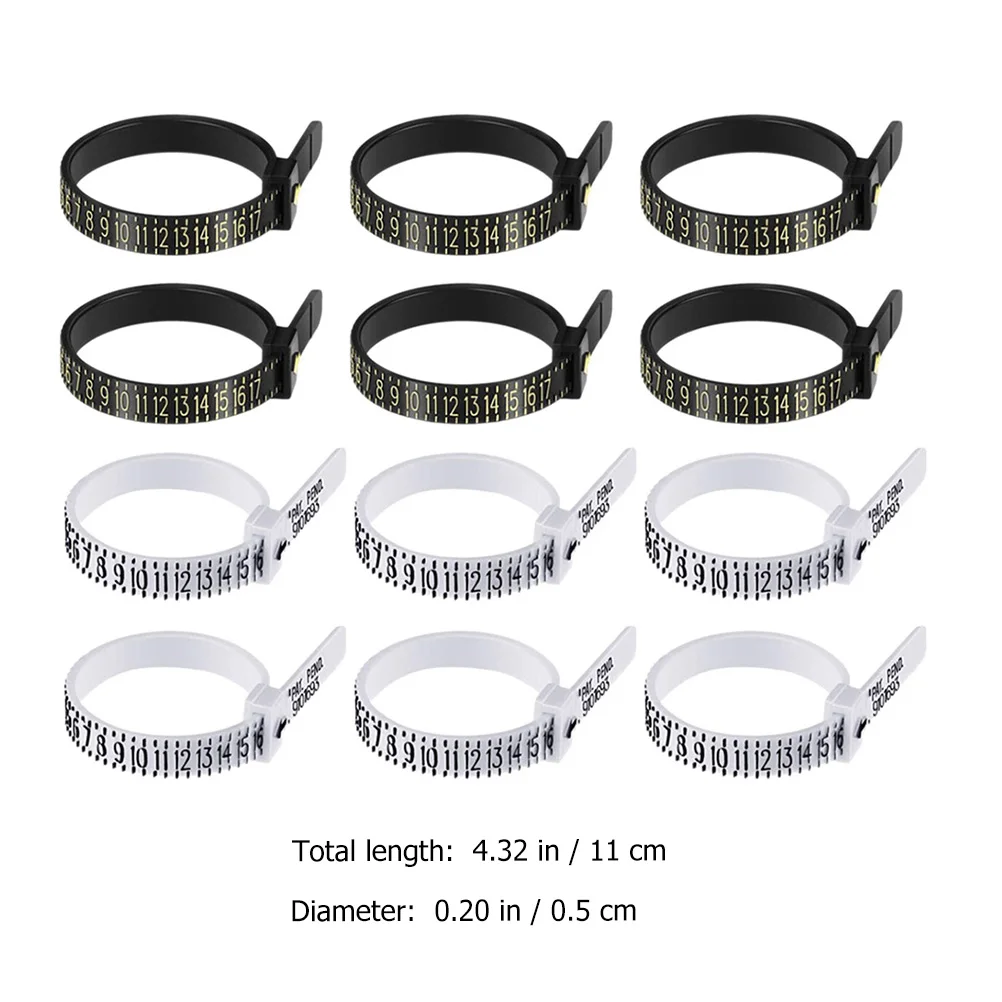 10 шт., измерительный прибор для измерения размера пальца, измерительный прибор, кольца