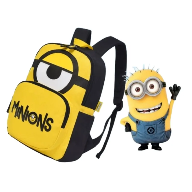 Despicable Me Minions Animation Peripheral Children's Backpack Creative Anime Cartoon Cute Kindergarten Waterproof School Bag