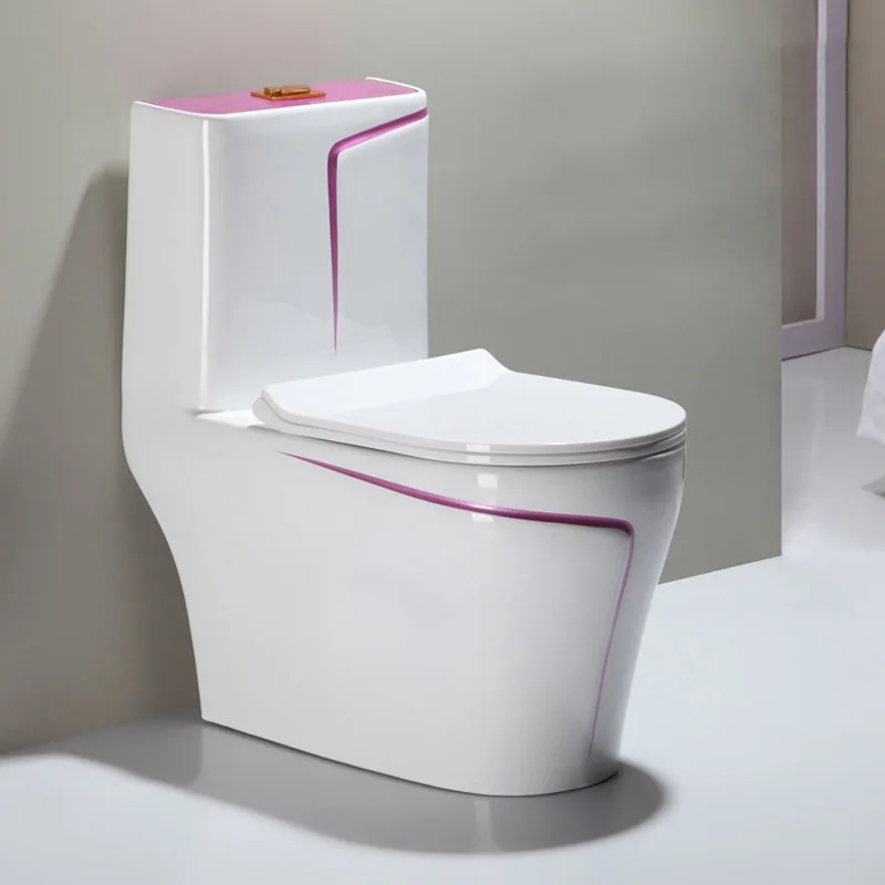 Luxury Colored Bidet Toilet Ceramic One Piece Sanitary Ware Bathroom WC Toilet Bowl