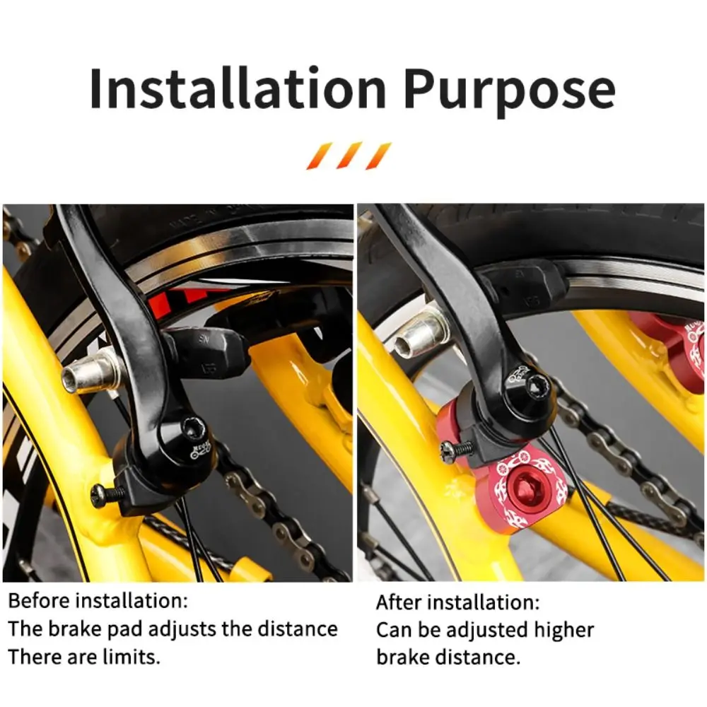 

8-shaped Bicycle Parts Extension Seat Half Car Load Universal V Brake Converter Adapter Aluminum Alloy Durable V Brake Extender