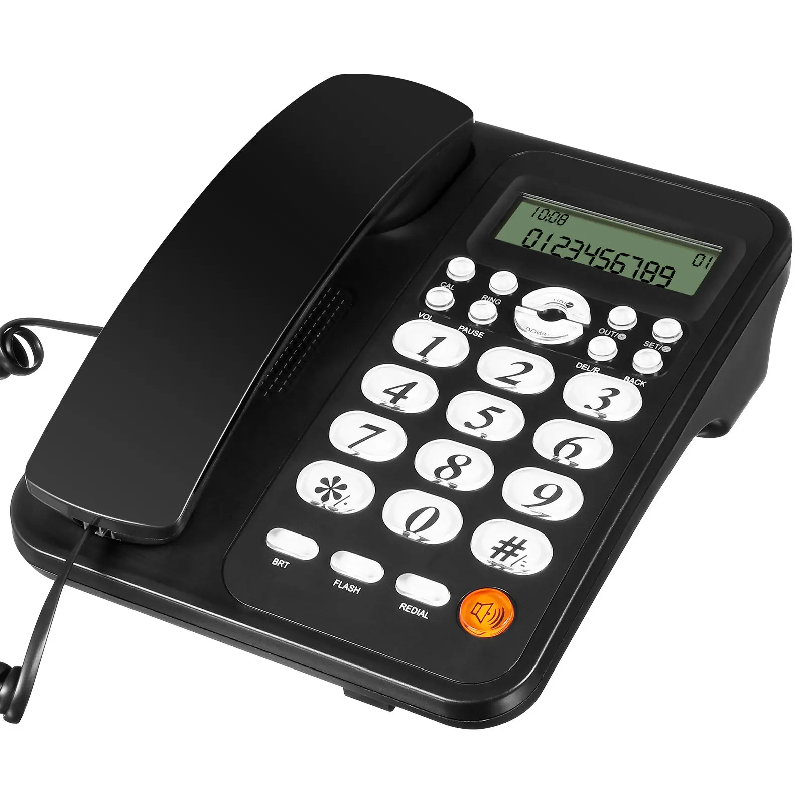 Classic Corded Telephone with Caller Identification Stable Reliable Desktop Phone for Home Office Use Wall Jack Connected