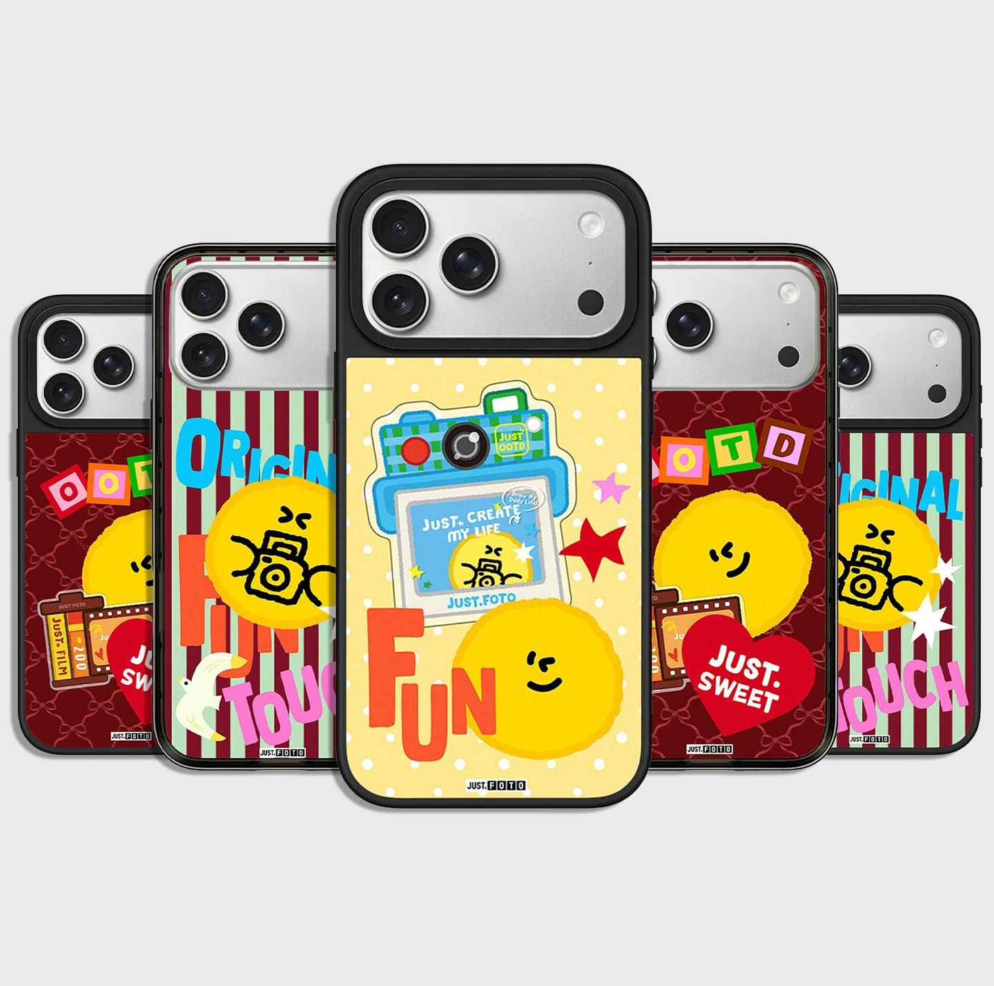 

Cartoon Fun Photo Impact Black Border Magnetic Cover for IPhone 12 13 14 15 16 17 Pro Max Case for IPhone 17 Air