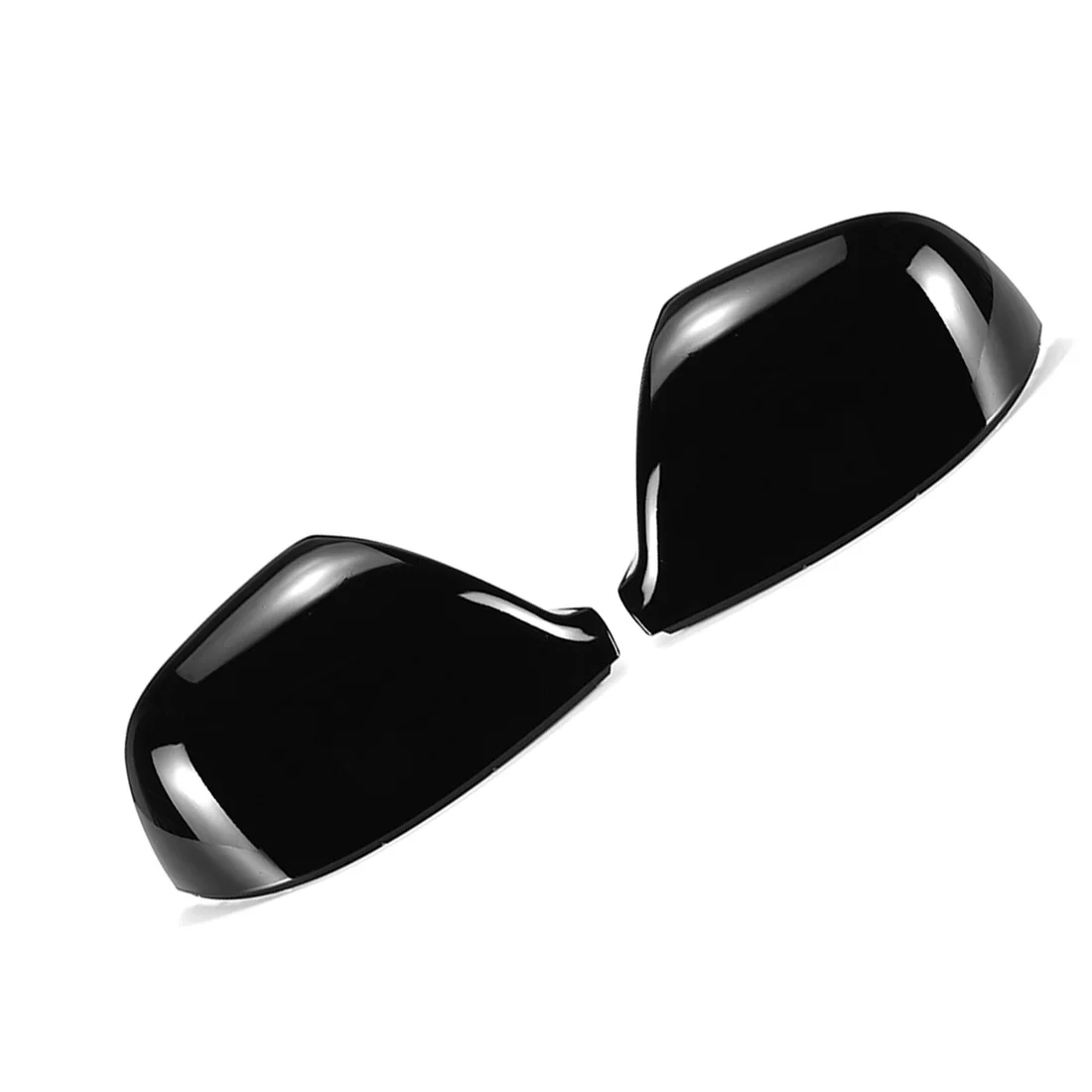 Glossy Black Mirror Covers Car Side Rearview Wing Mirror Replacement Shell Caps for-VW Transporter T5 T5.1 T6