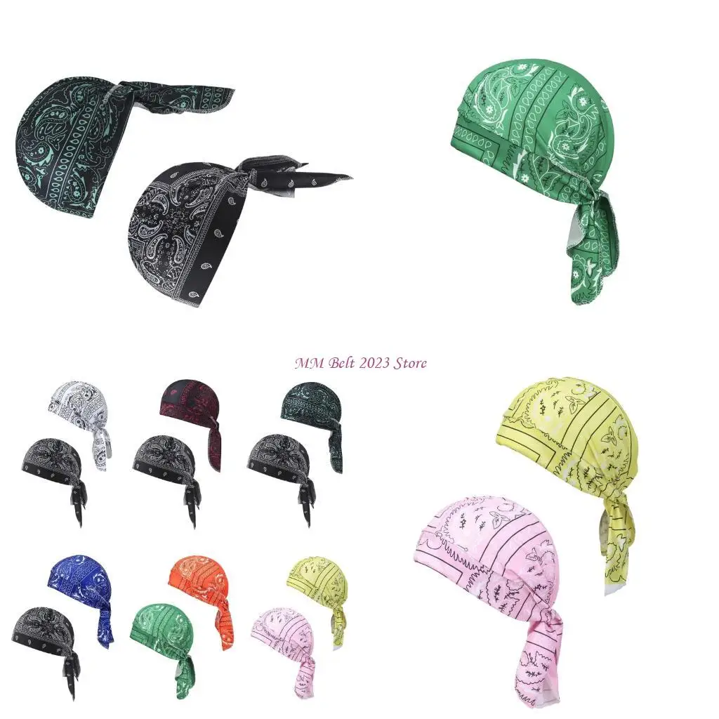49ME Unisex Pirate Hat Cooling Headscarf Hat Halloween Role Play Accessory For Men Women Kids