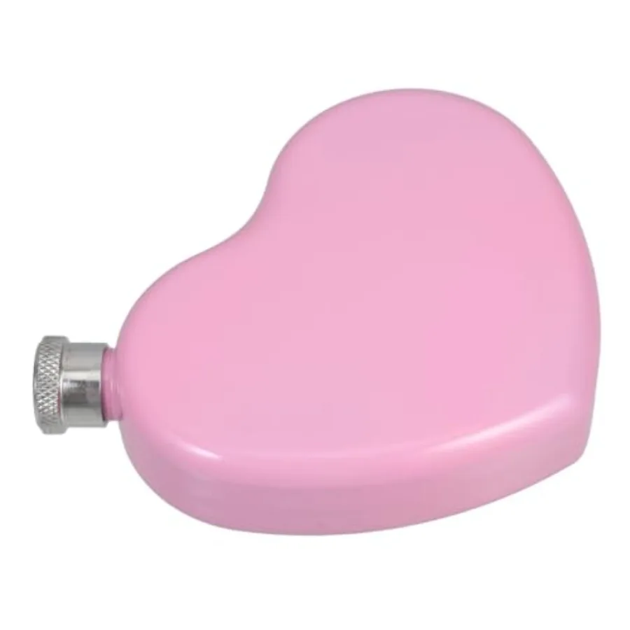 

Stainless Steel Heart Flask Mini Hip Flask for Whiskey Water Compact Design