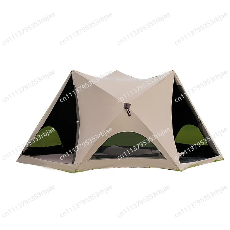 Quick Open Pop Up Tent Portable Oxford Four-Season Rainproof Sunshade Outdoor Camping Complete Set
