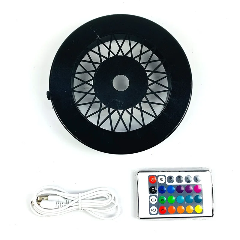 Remote Control Cool Operation LED Ambient Light USB Hookah Light Disk