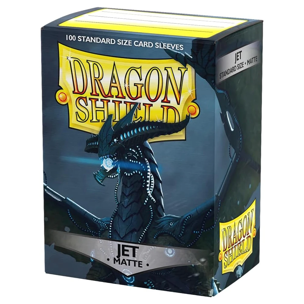 100 CT Standard Size Dragon Shield JET/SLIVER/RUBY/PINK SAPPHIRE Matte Card Sleeves for MGT/PTCG Smooth Tough Toy Board Games