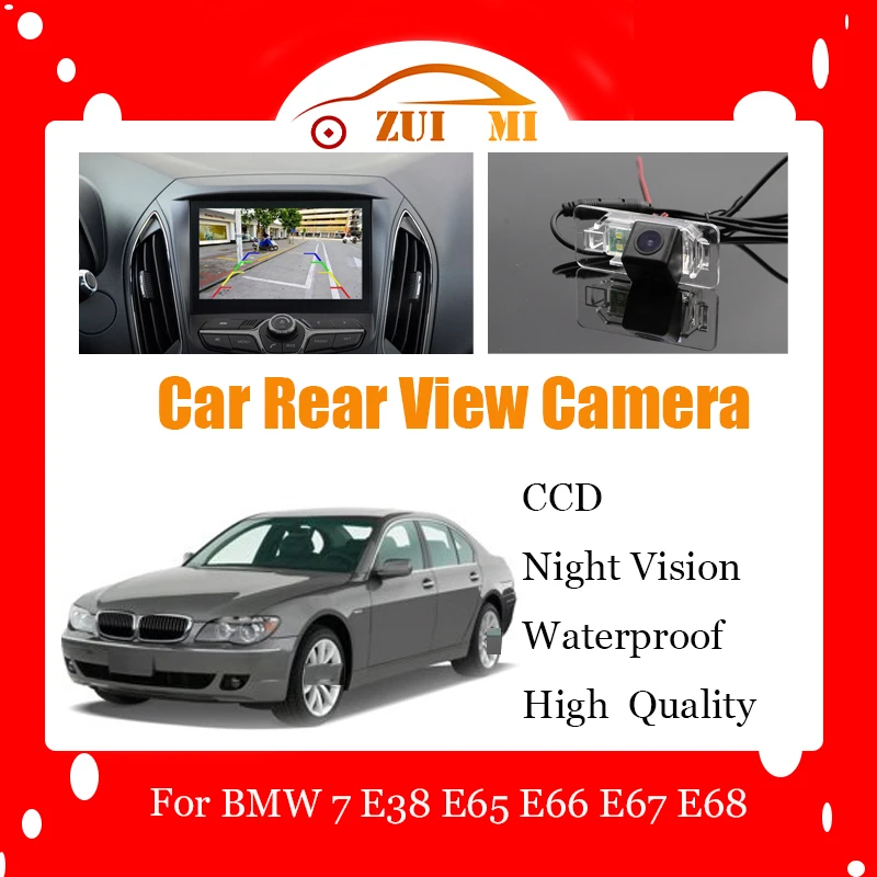 

Car Reverse Rear View Camera For BMW 7 E38 E65 E66 E67 E68 CCD Full HD Waterproof Night Vision Backup Parking Camera