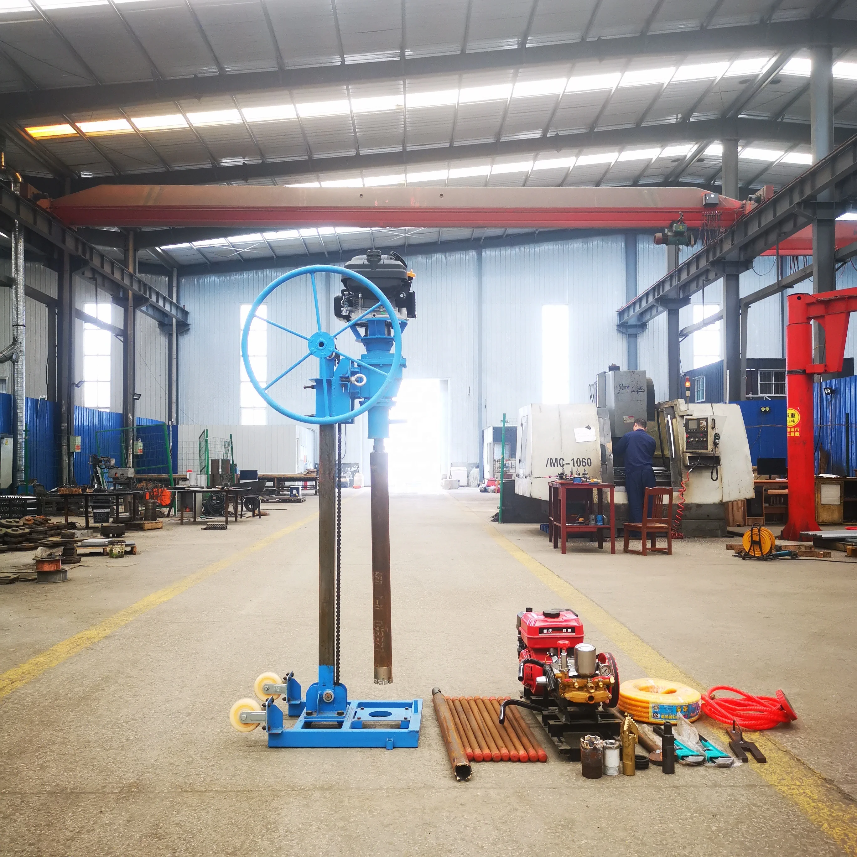 

Небольшая портативная установка для бурения образец сердечника. Маленькая машина для бурения сердечников для геологических исследований.