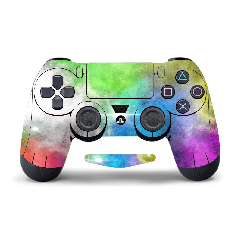 Colorful Personalized Trend JPG For PS4 Controller Decal Skin Gamepad Joystick For PlayStation 4 Accessories Handle Film Sticker