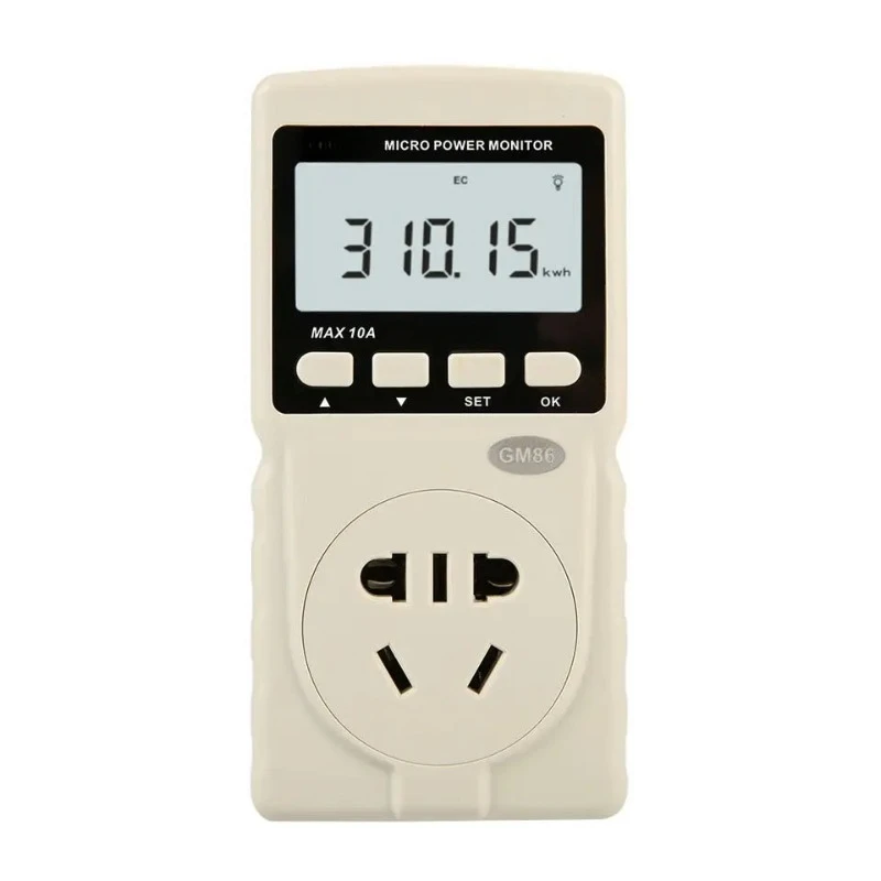 

Цифровой измеритель мощности GM86, бытовая техника, Учебный Эксперимент, измерительный инструмент, сетчатый прибор для контроля напряжения, тока и мощности