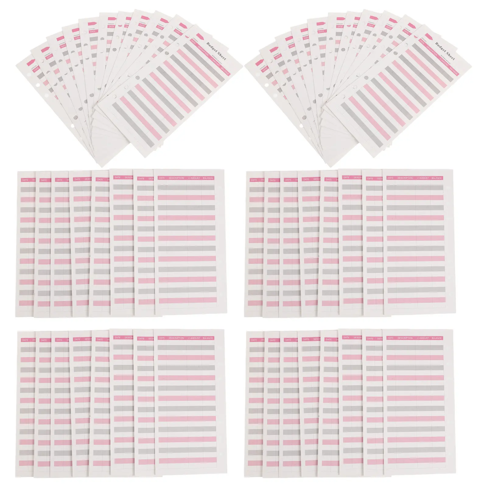 10 Books 6 Ring Budget Envelope Planner Insert A6 Finance Pages Monthly Expense Tracker Bill Payment Organizer