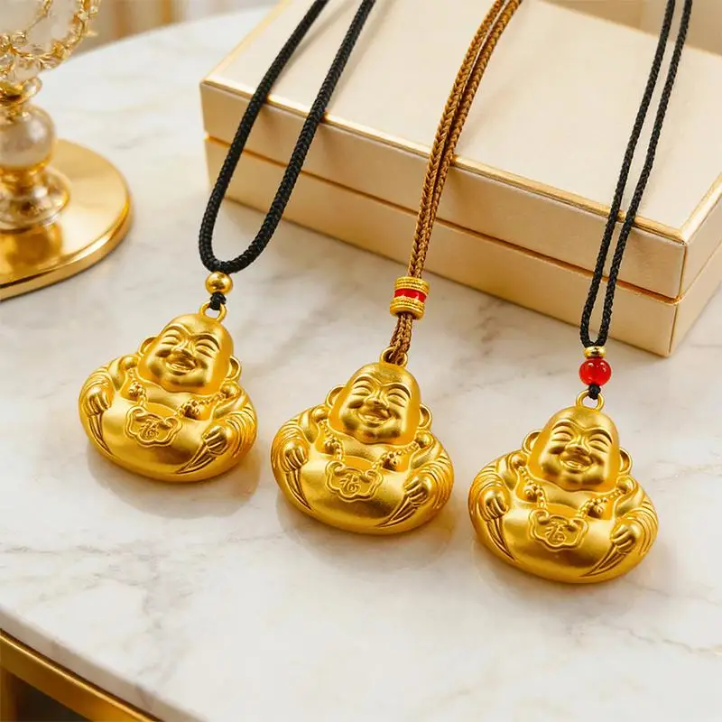 Maitreya Pendant Statue Necklace Fashionable Women's Wealth Jewelry Gifts