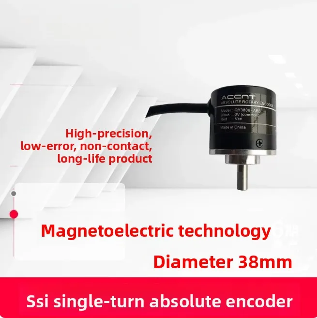 Single-Turn Magnetic Absolute Rotary Encoder SSI RS485 Modbus RTU 15/16 Bit High Precision