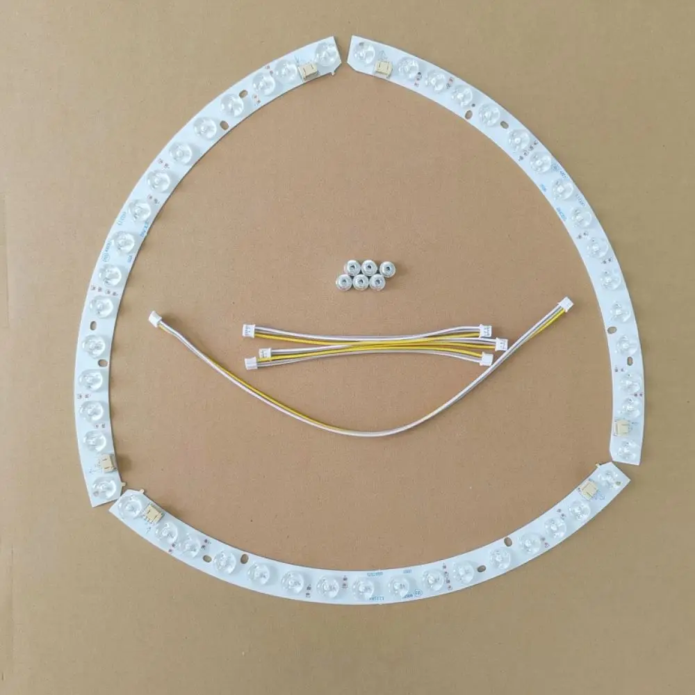 LED Module Light Board For Ceiling Fan Lamp Curved Lens Strip High Output Replacement Source Dimmable Interior Lighting